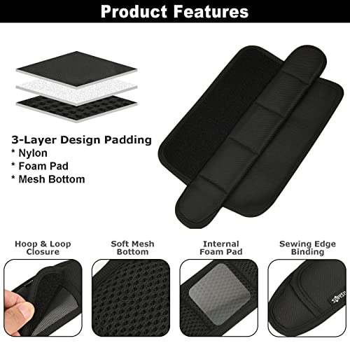 Cosmos 2 Pcs Shoulder Strap Pads Universal Cushion Shoulder Pad Replacement for Laptop, Messenger, Travel Duffel, Guitar, Car Seat Shoulder Strap Bag Strap Padding, 11 in