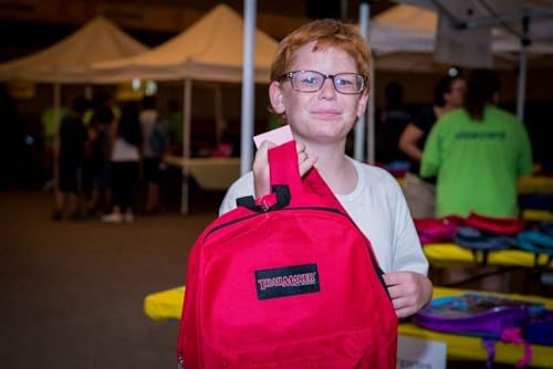 Trail maker Backpack with School Supplies for Kids - 20 Piece Back to School Supplies with 17" Backpack (Red Pack) - color: Red Pack