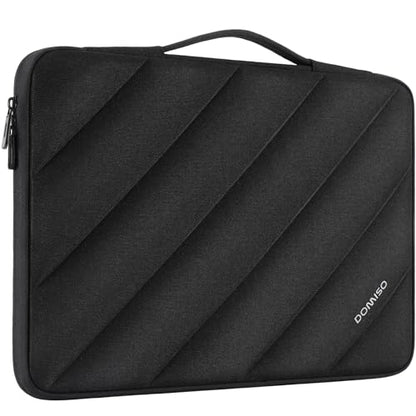 DOMISO 17 inch Laptop Sleeve Protective Case Cover Compatible with 17-17.3 inch HP Dell ASUS Lenovo Chromebook,Waterproof Computer Cases Bag with Handle,Black - color: Black, size: 17 inch
