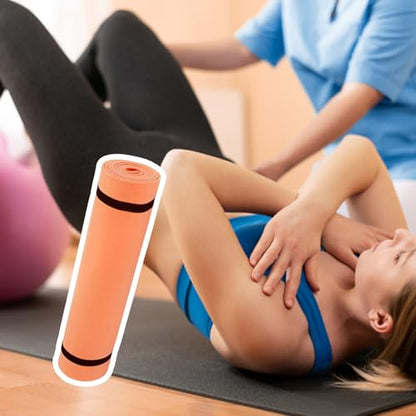 Sports Fitness Mat Exercise Body Building Blanket Nonslip Exercise Pad Gymnastics Mat Fitness Equipment Sports Supplies - color: Orange