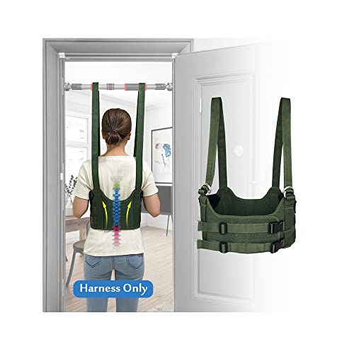 Back Stretcher Lumbar Traction Device Spinal Decompression Machine Lumbar Belt for Lower Back Pain Relief Sciatica Herniated Disc Back Alignment Device Hang Upside Down Stretch Back Harness (S 34~38) - color: Small