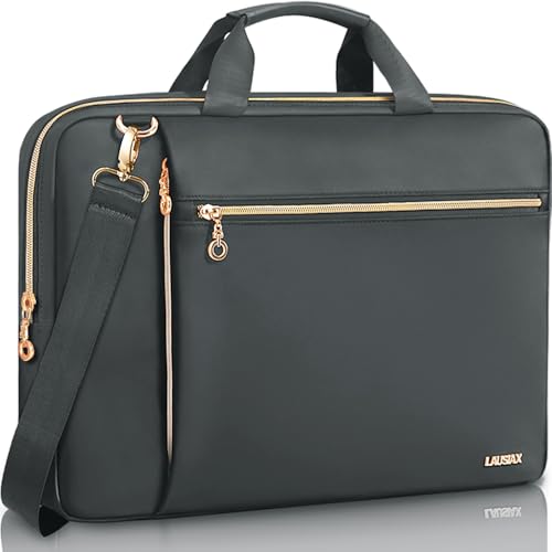 Laptop Case Bag Women Men Computer Sleeve Compatible with MacBook/Dell/HP/Acer/ASUS/LG, Waterproof Shoulder Carrying Briefcase, Grey, 17-17.3 Inch - color: Heather Grey, size: 17.3 inch