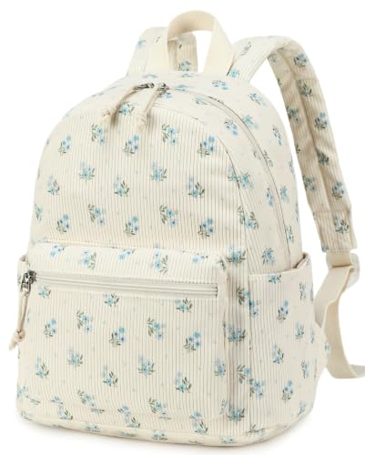 BTOOP Mini Backpack Women Girls Water-resistant Small Backpack Purse Shoulder Bag for Womens Adult Kids School Travel - color: Blue Floral, size: Mini