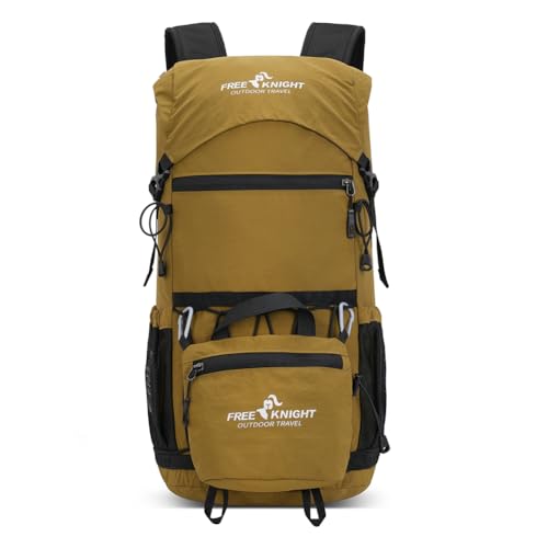 Bseash 30L Lightweight Hiking Backpack, Outdoor Sport Waterproof Travel Bag Daypack for Cycling Climbing Skiing (Khaki) - color: Khaki