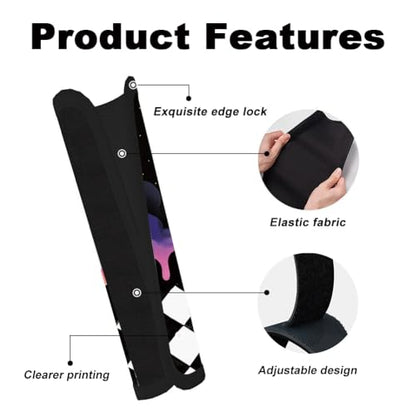 2Pcs Soft Auto Seat Belt Cover Pads, Galaxy Planet Car Seatbelt Shoulder Cushion for Comfortable Driving, Compatible with All Cars' Seatbelt and Backpack Straps 11x2.4inch - color: Galaxy