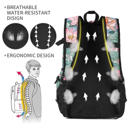 rickyh style School Backpack Travel Bag for Men & Women Lightweight College Back Pack with Laptop Compartmen - color: 04hh