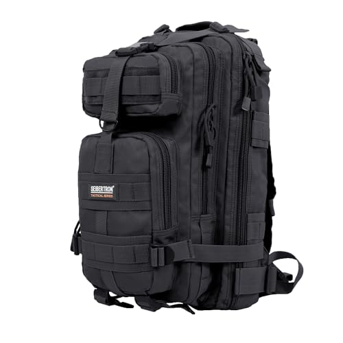 Seibertron Falcon Water Repellent Hiking Camping Backpack Compact Pack Summit Bag (Black 27L) - color: Black 27l(size:9"*11"*16.5")