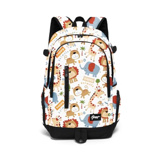 rickyh style School Backpack Travel Bag for Men & Women Lightweight College Back Pack with Laptop Compartmen - color: 01laohu