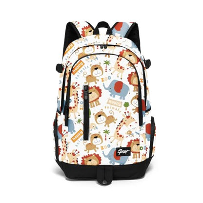 rickyh style School Backpack Travel Bag for Men & Women Lightweight College Back Pack with Laptop Compartmen - color: 01laohu