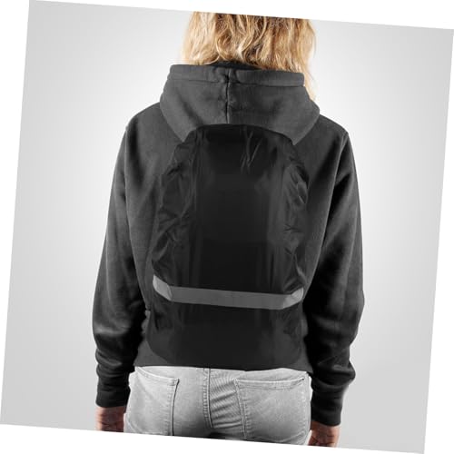 ibasenice Back Rain Cover Rear Bag Rain Covers Waterproof Back Covers Rucksacks Covers Waterproof School Bag - color: Black