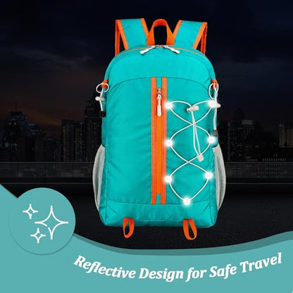 Ultra Lightweight Packable Backpack Water Resistant for Travel Camping Outdoor, 25L, 5 Colors
