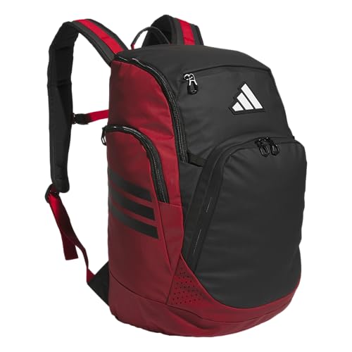 adidas Select Basketball Backpack for Practice, Gym and Travel, 32L - color: Team Power Red 2/Black