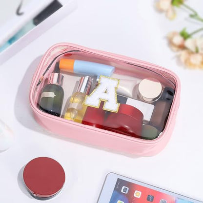 YOOLIFE Travel Essentials for Women Girl Birthday Gift for Kids Girls Women Initial Travel Makeup Bags Organizer Toiletry Bags Cosmetic Bag Beach Bag 11 12 13 14 15 16 Years Old Girl Gift Pink A - color: Large-Pink, style: A