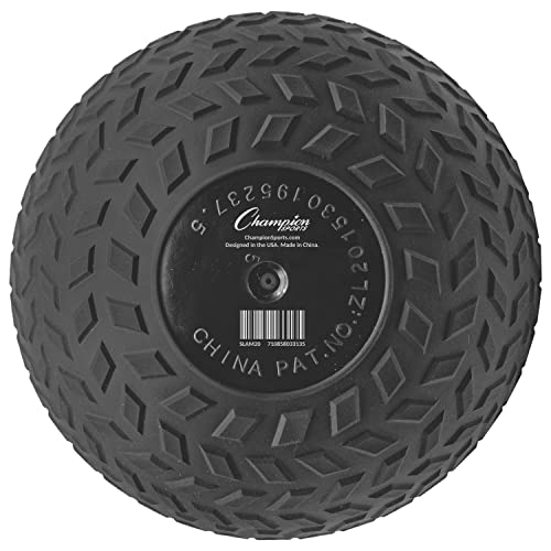 Champion Sports Rhino Fitness Slam Ball – Sand-Filled, Bounce-Resistant Ball for Strength & Conditioning, 6–50 lb - style: 20 Pound