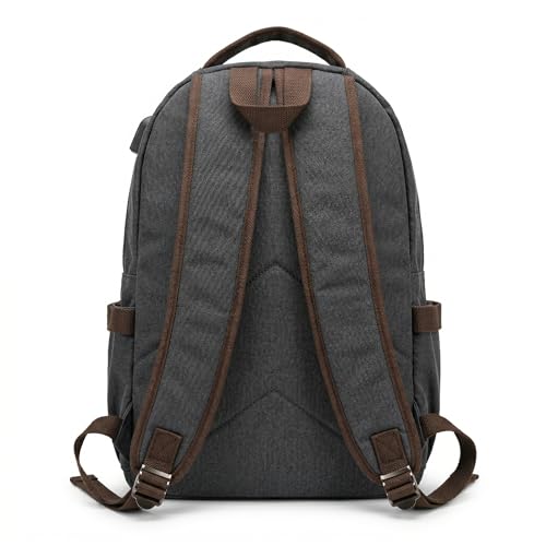 Travel Backpack Mens Business Laptop Bag with Multi-Pockets Minimalist Nylon Daypack Fits 16 Inch Notebook Casual Work Bag (BLK) - color: Blk