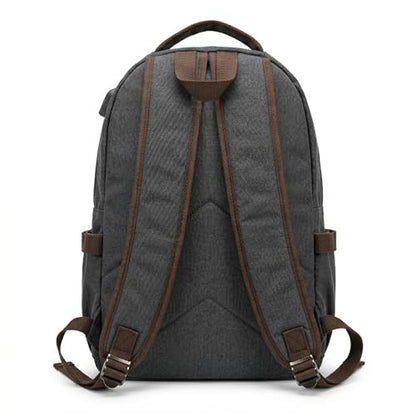 Travel Backpack Mens Business Laptop Bag with Multi-Pockets Minimalist Nylon Daypack Fits 16 Inch Notebook Casual Work Bag (BLK) - color: Blk