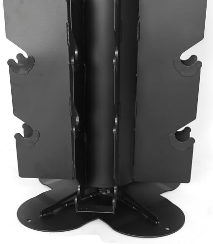 Fitvids A-Frame Dumbbell Weight Rack, Vertical Storage Rack for Dumbbells, Weight Stand Only for Home Gym Space Saver, 4-Tier or 5-Tier Option - style: Vertical, Spinnable, 1000LB Capacity