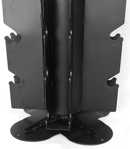 Fitvids A-Frame Dumbbell Weight Rack, Vertical Storage Rack for Dumbbells, Weight Stand Only for Home Gym Space Saver, 4-Tier or 5-Tier Option - style: Vertical, Spinnable, 1000LB Capacity