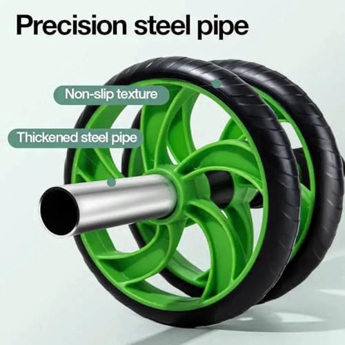 Abdominal Roller Wheels Ab Trainer with Knee Pad Core Workout Exercise Muscle Fitness Equipment Men Women for Home Office Gym Outdoors