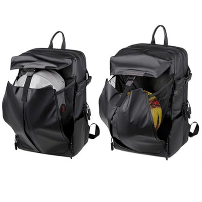 Basketball Backpack Large Sports Bag with Laptop Compartment for Helmet Soccer Volleyball Football Travel Waterproof - color: B