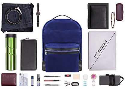 McKlein Parker, 15" Backpack Laptop Briefcase, Laptop & Tablet, Travel Business Backpack & Cross-Body, Dual Compartment Laptop/Computer & Tablet Backpack Bag Case - color: Navy