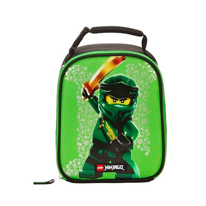 LEGO NINJAGO Lunch Box, Insulated Soft Reusable Lunch Bag Meal Container for Boys and Girls, Perfect for School, or Travel, Meal Tote to Keep Food and Drinks Cold, Hero Green - color: Hero Green