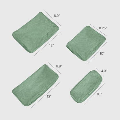 Away Insider Packing Cubes Set of 4 – Lightweight Travel Organizers for Luggage, Suitcases & Carry-On Bags, Sea Green - color: Sea Green