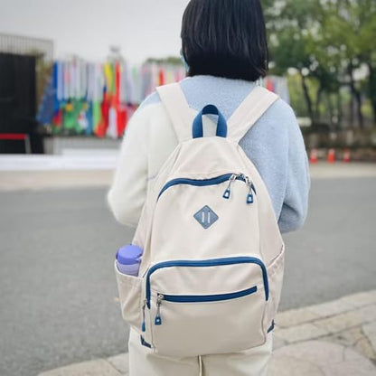 Lohol Classic Backpack for Girls Boys Teens, Lightweight Bookbag for School Travel College (Balck/Blue) - color: Black/Blue