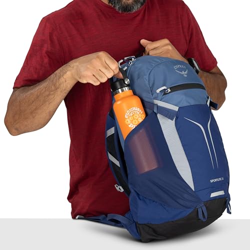 Osprey Sportlite 20L Lightweight Hiking Backpack for Men and Women - Everyday Hiking Bag - Travel Daypack, Raven Black - color: Raven Black, style: 20l