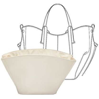 Premium Waterproof Nylon Cyme Bag Organizer, Lightweight & Durable Purse Insert for Cyme Mini Bag, Handbag Shaper Purse Accessories with Sturdy Smooth Zipper (Beige) - size: Nylon-Mini