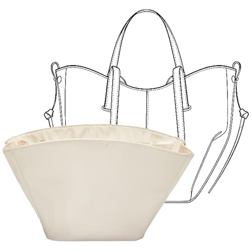 Premium Waterproof Nylon Cyme Bag Organizer, Lightweight & Durable Purse Insert for Cyme Mini Bag, Handbag Shaper Purse Accessories with Sturdy Smooth Zipper (Beige) - size: Nylon-Mini