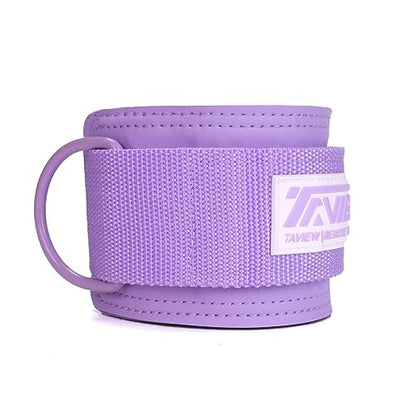 TAVIEW Ankle Straps Cable Machine Attachment for Gym - Cable Kickback Ankle Straps - Padded Ankle Cuffs for Glute Kickbacks and Leg Workouts - color: Purple-Single
