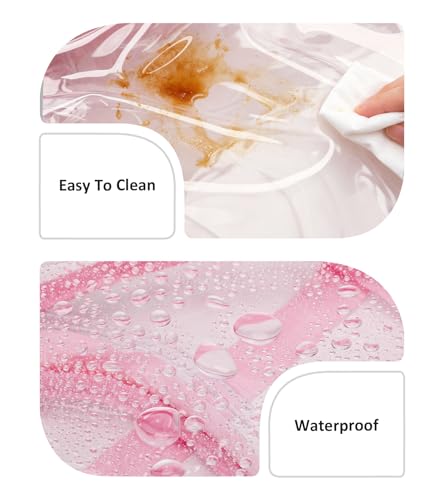 abshoo Big Heavy Duty Clear Backpack for School Girls Boys Transparent Bookbag for Middle High School (Pink) - color: Pink