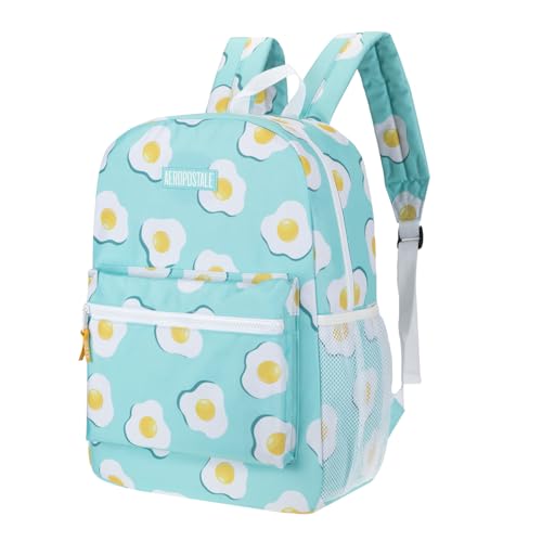AEROPOSTALE Fieldtrip Unisex Backpack - AE Mens and Womens Bag for Everyday Use - Eggcellent - color: Light Blue Egg