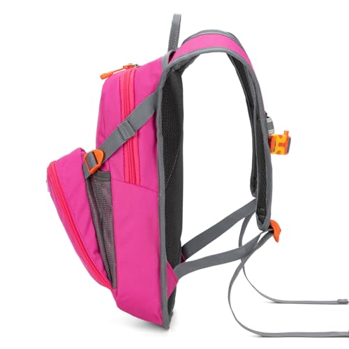 Kids Hydration Backpack, Water Hiking Backpack for Boys or Girls with 1.5L Reservoir Bladder - color: Rose