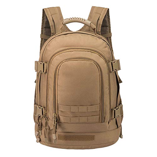 Greencity Laptop Backpacks Tactical 3 Day Expandable Bug Out Bag Classic Case Travel Hiking，Coyote - color: Coyote, size: Not with Belt