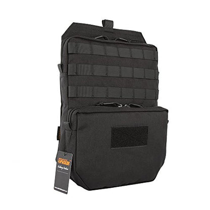 EXCELLENT ELITE SPANKER Tactical MOLLE Hydration Pack for 3L Hydration Water Bladder Molle Vest Accessory - color: Black