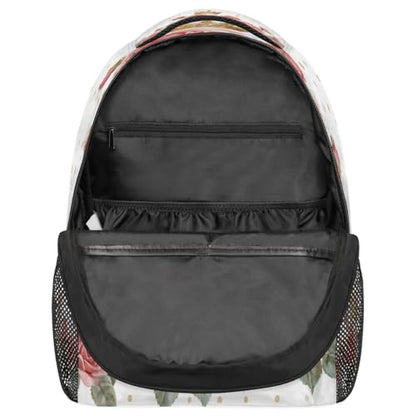 Crown Roses Laptop Backpack for Women 17 inch Backpacks Lightweight Computer Bag Rucksack Casual Daypack Work Travel - color: Multicolor-4
