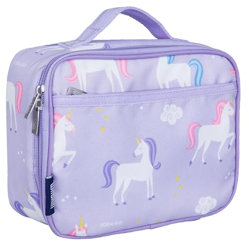 Wildkin Kids Insulated Lunch Box, Keeps Food Hot or Cold, BPA-Free with Mesh Pockets & Easy-Clean Lining – Ideal for School, Travel & Daycare – Unicorn - color: Unicorn, size: 9.75 x 7 x 3.25 inches