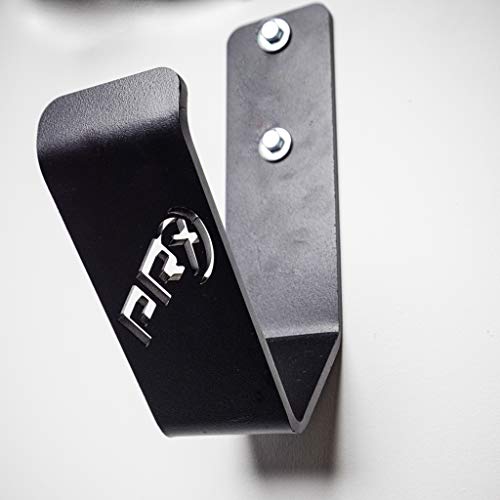 PRx Performance Exercise Rope Storage Hook, USA MADE Wall Mounted Battle Rope Holder, Home or Commercial Gym Accessory, Heavy Duty Steel, Black Powder Coated