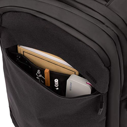 Incase City Backpack - 24L Main Storage Compartment with 16" Faux Fur Laptop Pocket, Front Organizational Pocket, Quick Access Pocket, Everyday Tech Backpack - Black - color: Black
