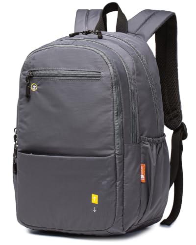 Airlines Personal Item Bag 17x10x9 Travel Backpack Carry On Flight Approved Lightweight Causal Bookbag for College (Gery) - color: Grey
