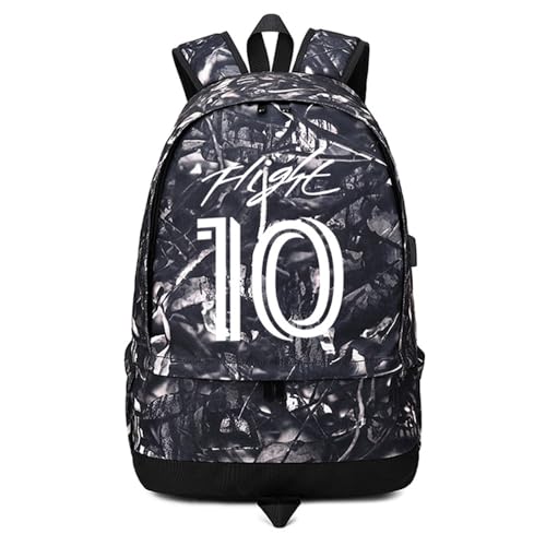 Soccer Player 10 Luminous Ball Storage Backpack Sports Equipment Depositary Multifunctional Bag For Men Women - color: Grey - 1
