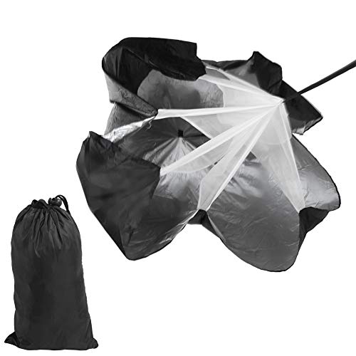 Training Resistance Parachute, Adjustable Speed Drag Parachute for Running Exercise with Lightweight Portable Bag, Waist Belt for Football Basketball Track and Field