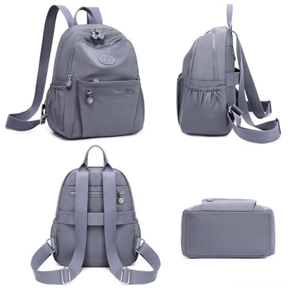 Mini Backpack Purse for Women, Stylish Daypack Shoulder Bag, Small Lightweight Daypack for Work Travle College (A- Grey) - color: A- Grey