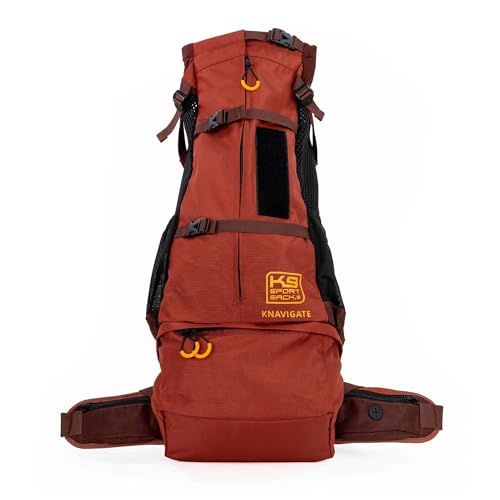 K9 Sport Sack Knavigate - Medium, Dune - Ideal for Dogs with 17-19” Back Length - Adjustable, Backpack-Style Carrier with Internal Frame & Padded Hip Belt - color: Dune, size: Medium