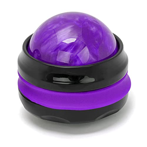 Coolrunner Massage Ball, Manual Roller Massager, Handheld Self Massage Therapy and Relax Full Body Tools for Sore Muscles, Shoulders, Neck, Arms, Legs, Back, Foot, Body (Purple) - color: Purple