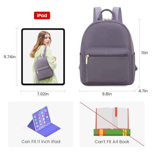 LOVEVOOK Backpack for Women Light Weight Waterproof Backpack Purses Daily Backpack… | Light Weight - color: Purple-grey
