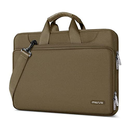 MOSISO 360 Protective Laptop Bag 13.3 inch, 13-14 inch Computer Bag Compatible with MacBook Air 13 inch/Pro 13 inch/Pro 14 inch,HP,Dell,Notebook, Laptop Carrying Case with Strap&Handle, Olive Yellow - color: Olive Yellow, size: 13.3 inch