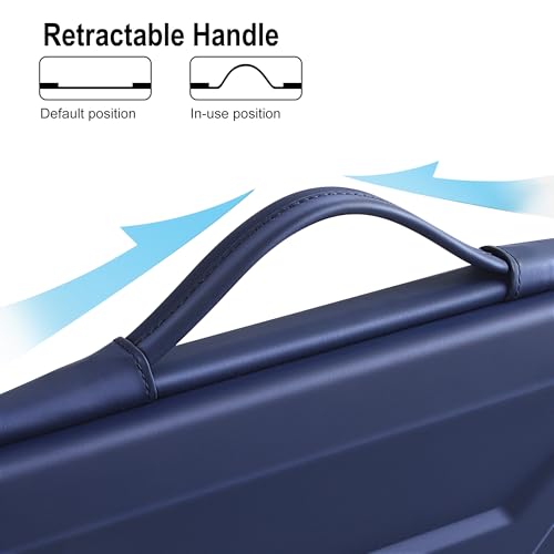 DOMISO 13.3-14 Inch Laptop Hard Case, Waterproof Shockproof Hard Shell Laptop Sleeve Protective Computer Bag for Macbook Pro/Lenovo ThinkPad/Dell XPS/HP Pavilion,Navy Blue - color: Navy Blue, size: 14 Inch